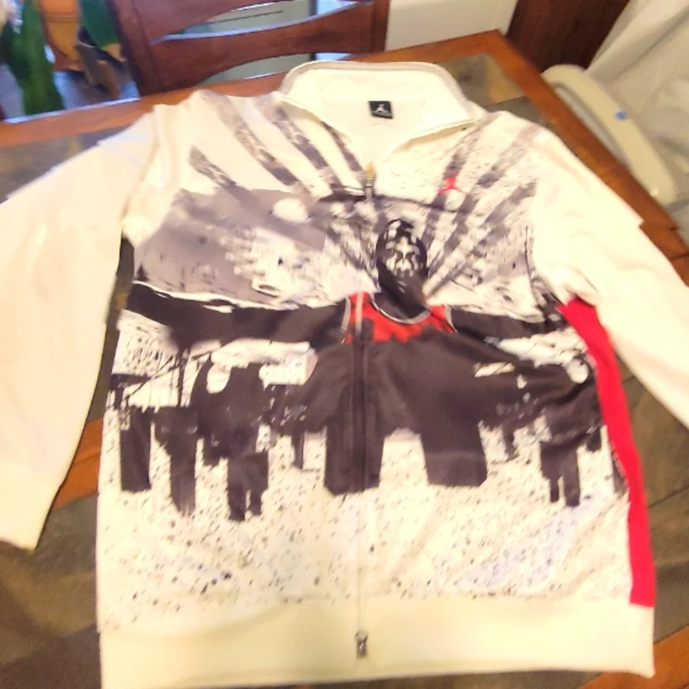 RARE Nike Air Jordan Wings Poster  Track Jacket Size M Vintage‎